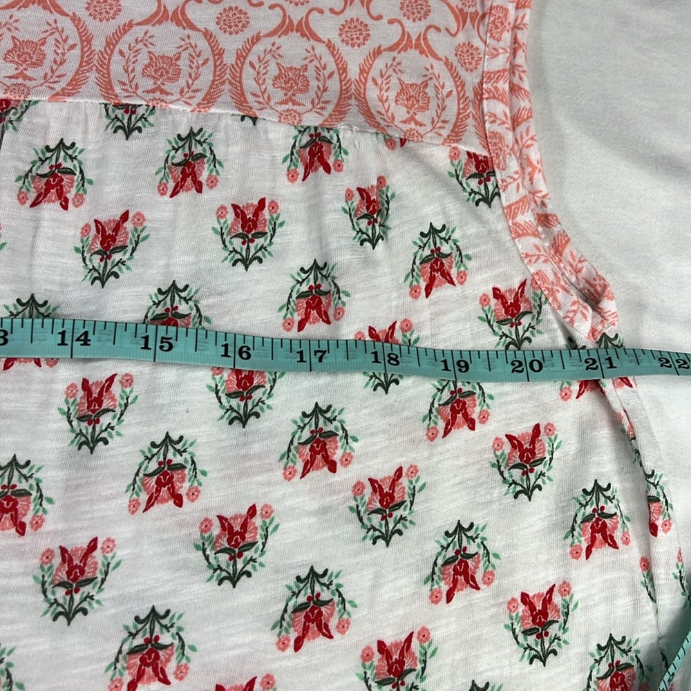 Style&co L White/Red 3 Panel Blouse - Picture 12 of 13